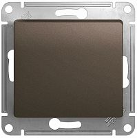 Переключатель без рамки Systeme Electric Glossa 1-кл. перекрестный шоколад картинка